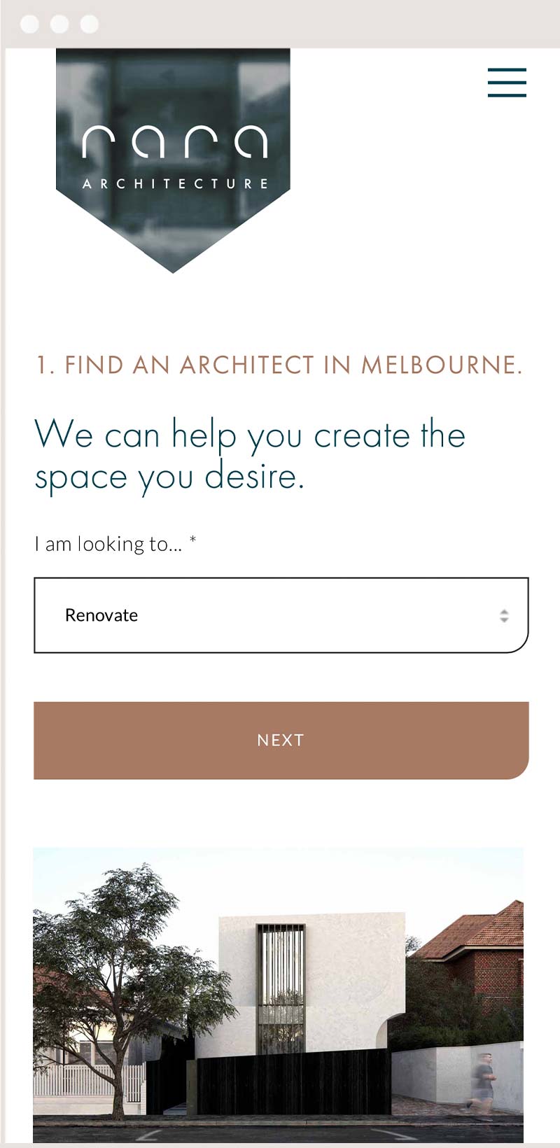 website design RARA Architecture